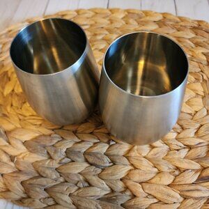 Set of 2 Stainless Steel  18oz wine tumbler